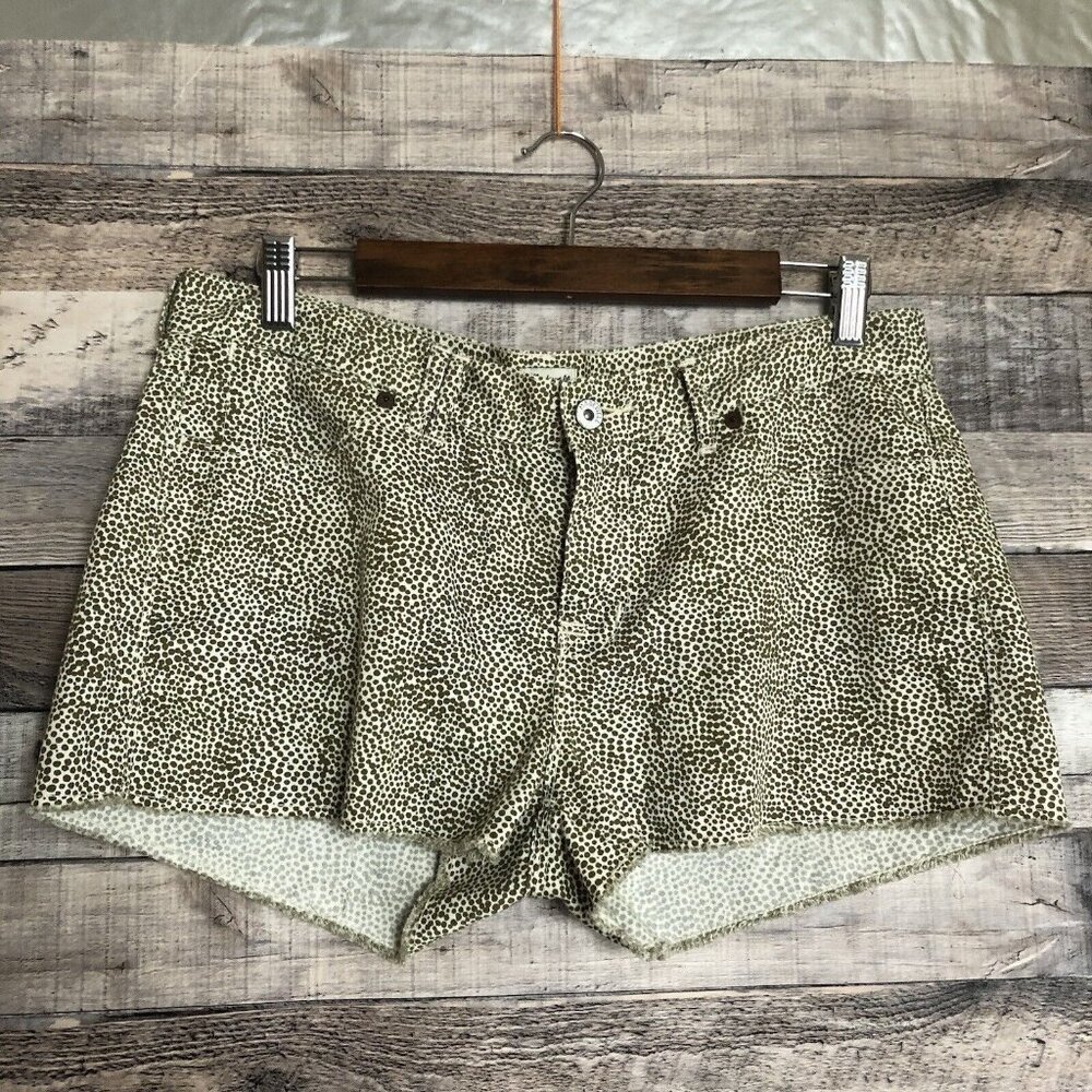 Madewell Shorts Women Size 29 Raw Hem Safari Dot Style 01593